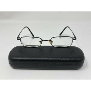O2 Mod. 431 Black Flexible Memory Metal Eyeglasses Frame Size 46 []-8 -135 mm